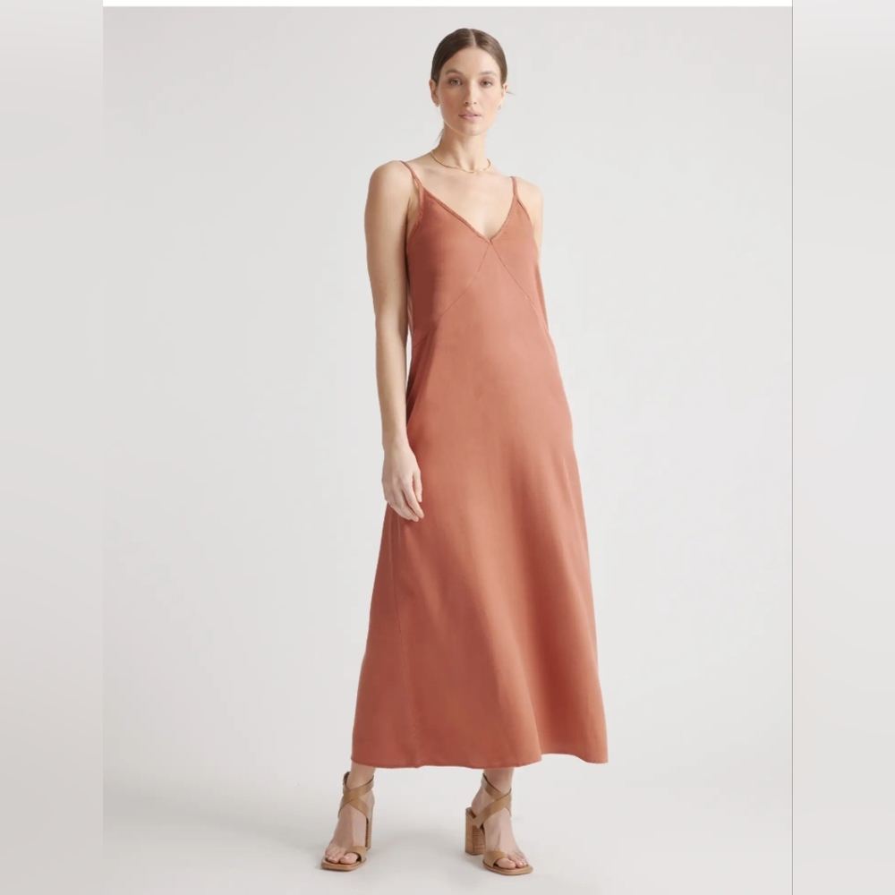 NWOT Quince Vintage Wash Tencel Maxi Slip Dress size Large